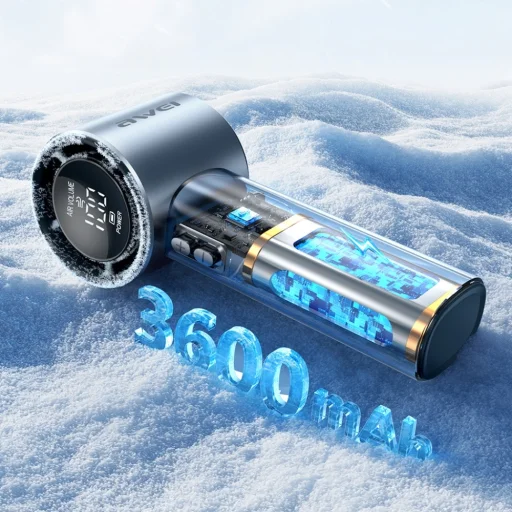 AWEI F38 MINI Kézi Ventilátor Kék - 5