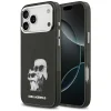  iPhone 17 Pro Fekete Karl Lagerfeld IML Aquarelle Karl & Choupette & Logo MagSafe tok