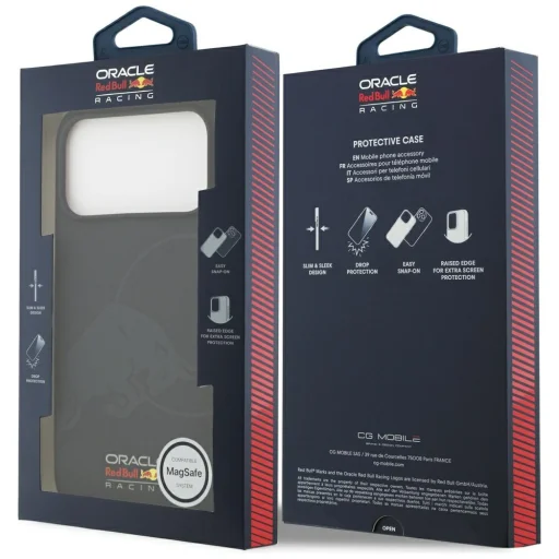 iPhone 17 Pro Max Red Bull Szilikon Egyszerű Bika Logó MagSafe tok Sötétkék - 8