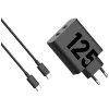 Motorola TurboPower 125W Dual 2x USB-C töltő USB-C kábel 1m fekete thumbnail
