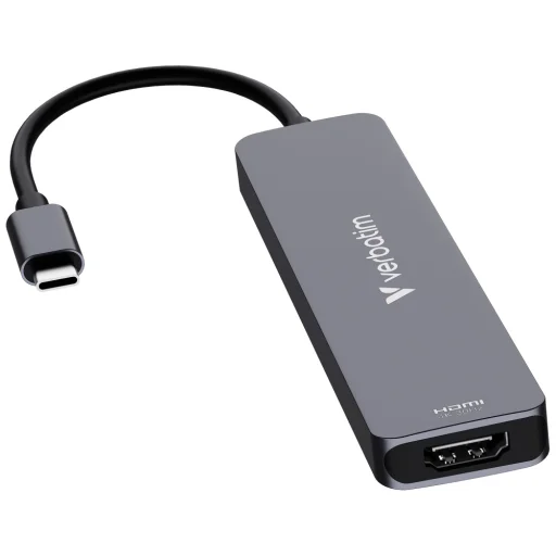 Adapter HUB Verbatim HDMI/USB-C 3.2/USB-C/2xUSB-A 3.2/SD/microSD alumínium - 3