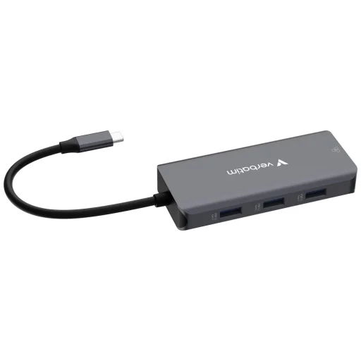 Adapter Hub Verbatim USB-C/HDMI/3xUSB-A 3.2/RJ45 alumínium 32157 - 4