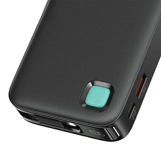 USAMS Powerbank integrált visszahúzható Lightning kábellel 10000 mAh PD 20W Gyors töltés XY sorozat, lila - 10