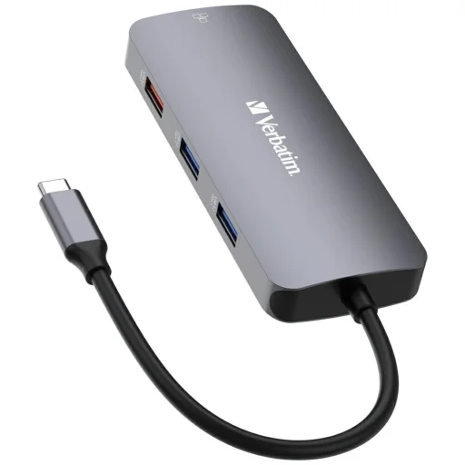 Verbatim Alumínium Adapter Hub USB-C - HDMI/3xUSB-A/SD/microSD/2xUSB-C/Ethernet 32152 - 2