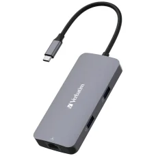 Verbatim Adapter Hub USB-C - HDMI/USB-C/Eternet/2xUSB-A 3.0 alumínium 32150