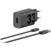 Motorola TurboPower 33W USB-A hálózati töltő USB-A - USB-C kábellel 1m fekete thumbnail