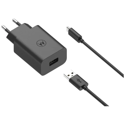 Motorola TurboPower 33W USB-A hálózati töltő USB-A - USB-C kábellel 1m fekete - 6