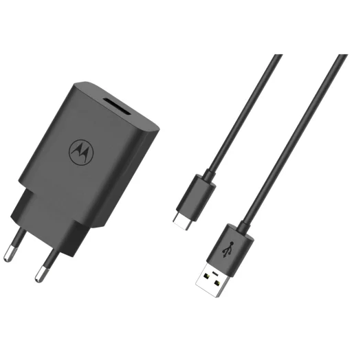 Motorola TurboPower 33W USB-A hálózati töltő USB-A - USB-C kábellel 1m fekete - 2