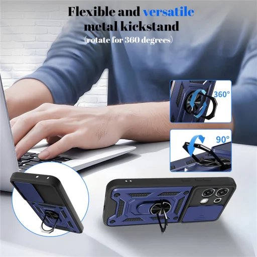 Oppo A6 Pro 4G / A6 Pro 5G Techsuit - CamShield Series - Fekete tok - 5