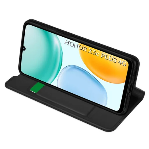 Honor X5c Plus Techsuit Magskin Book - Fekete tok - 2