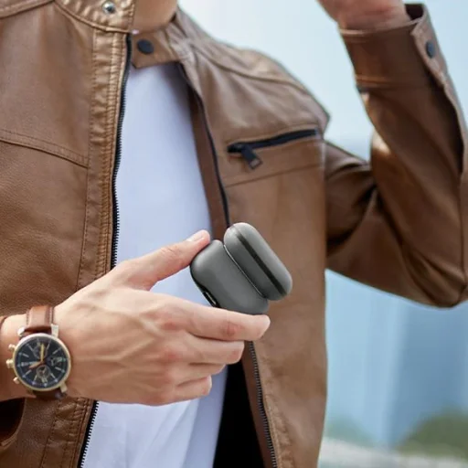 Uniq Lyden DS AirPods Pro 2 Tok - Szürke/Fekete - 4