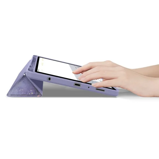 Samsung Galaxy Tab A9 Plus 11.0 X210/X215/X216 Tech-Protect SC Pen Hybrid tok Lila Márvány - 8