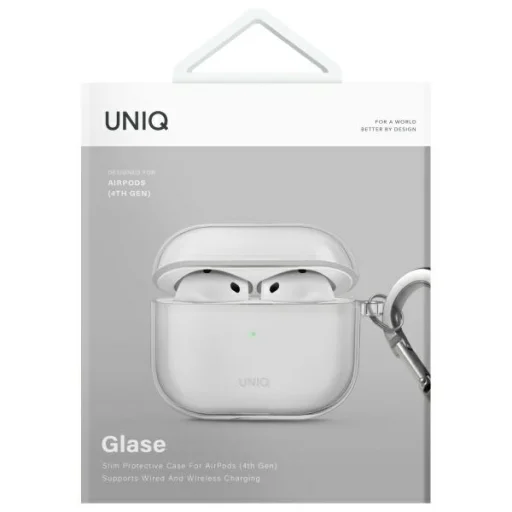 Uniq Glase AirPods 4 tok - Átlátszó - 5