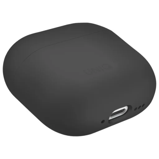 Uniq Lino Szilikon AirPods 4 Tok - Szürke - 4