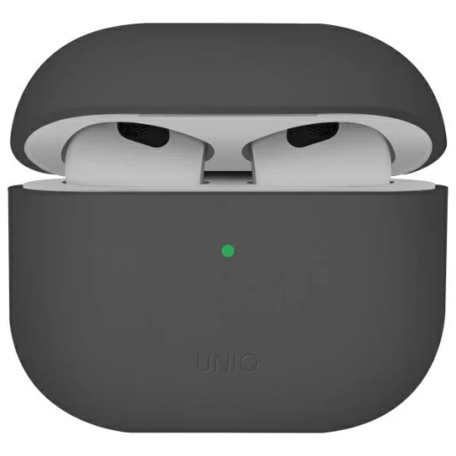 Uniq Lino Szilikon AirPods 4 Tok - Szürke - 1