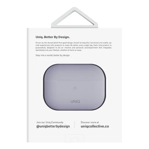 Uniq Lino Szilikon AirPods Pro 2 Tok - Lila - 6