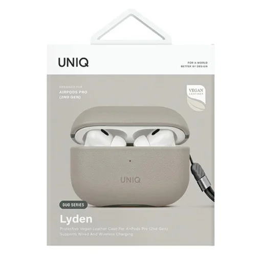 Uniq Lyden DS AirPods Pro 2 tok – Bézs-Zöld - 5