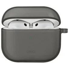 Uniq Glase fliptok AirPods 4-hez - félig áttetsző
