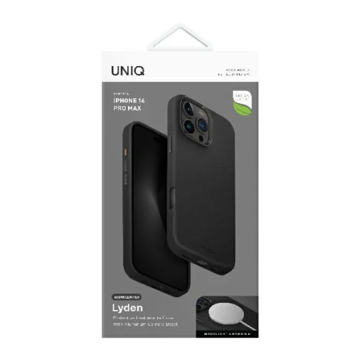 Uniq Lyden Magclick Töltőtok iPhone 16 Pro Max-hoz - Fekete tok - 6