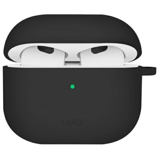Uniq Nexo AirPods 4 + Ear Hooks szilikon tok - fekete - 1