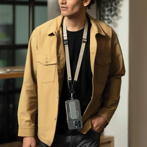 Uniq Vista univerzális 2 az 1-ben telefon csuklópánt - fekete - 5