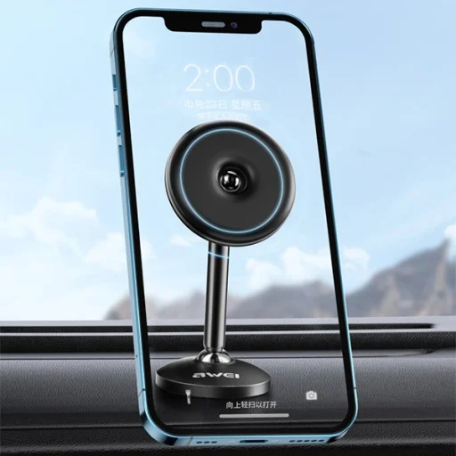 Mágneses autós tartó AWEI X22 műszerfalra fekete - 2