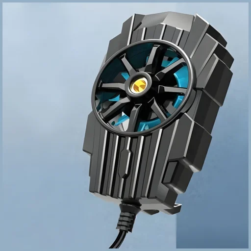 AWEI X31 hordozható mini ventilátor fekete - 2