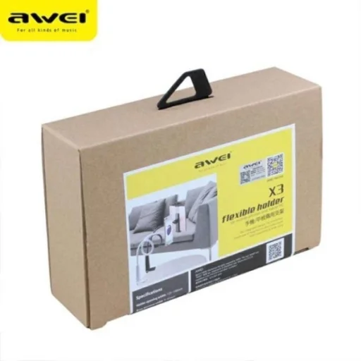 AWEI X3 4"-10.5" fekete hosszú karú asztali tartó - 8