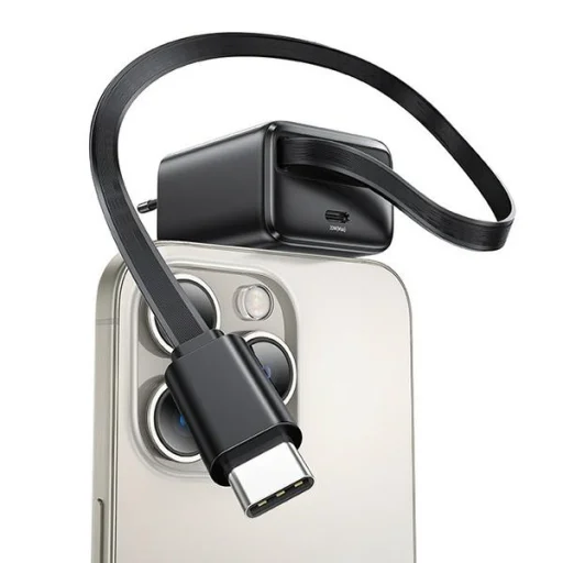 USAMS Charger CC233 állítható USB-C kábel, fehér - 2