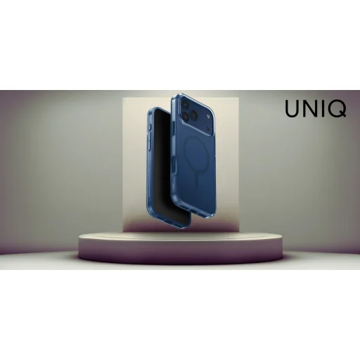Uniq Clario Magclick Töltőtok iPhone 17 Pro Max-hoz - Kék - 6