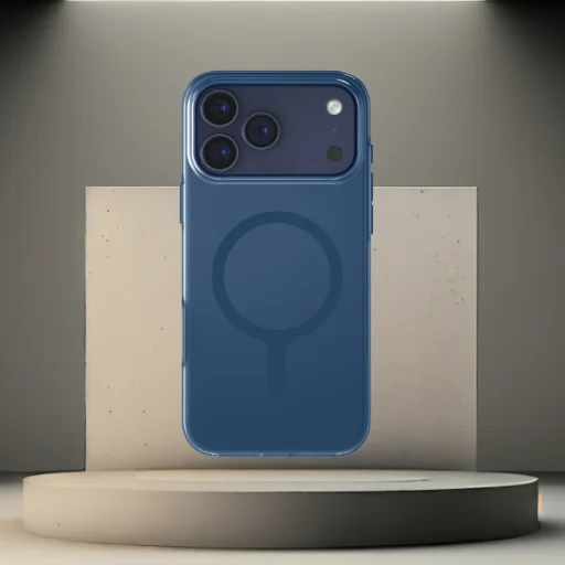 Uniq Clario Magclick Töltőtok iPhone 17 Pro Max-hoz - Kék - 7