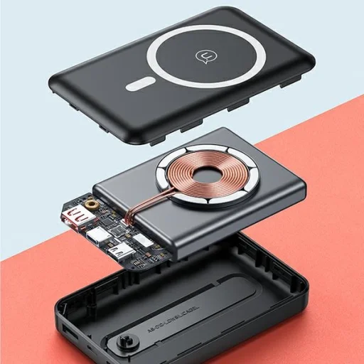 USAMS powerbank PB64 10000mAh 20W QC3.0+PD mágneses vezeték nélküli Gyors Töltés fekete 10KCD17301 (US-CD173) - 8