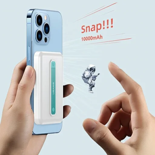 USAMS powerbank PB64 10000mAh 20W QC3.0+PD mágneses vezeték nélküli Gyors Töltés fekete 10KCD17301 (US-CD173) - 3