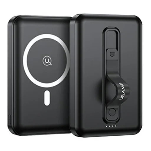 USAMS powerbank PB64 10000mAh 20W QC3.0+PD mágneses vezeték nélküli Gyors Töltés fekete 10KCD17301 (US-CD173) - 1