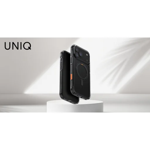 Uniq Swivix 360 fokban forgatható kitámasztó tok iPhone 17 Pro Max-hoz - Fekete tok - 8