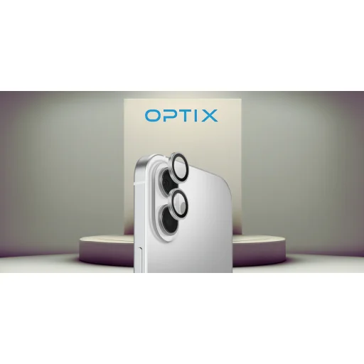 Uniq Optix Aluminum Camera Lens Protector for iPhone 17 with Applicator - Silver - 2