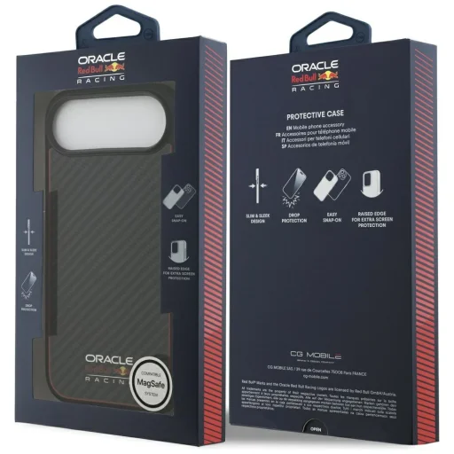 iPhone 17 Air Case Red Bull Kevlar Logo Matt MagSafe fekete tok - 8