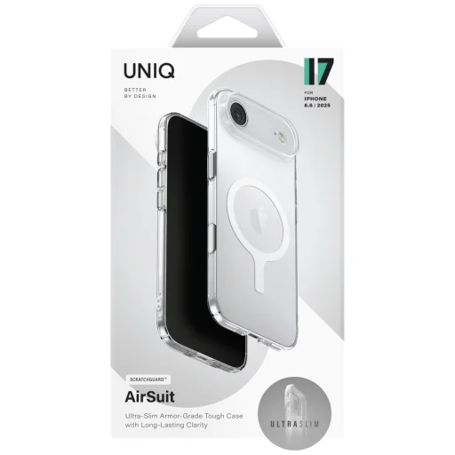 Uniq Airsuit tok iPhone 17 Air Magclick Charging - Átlátszó - 8
