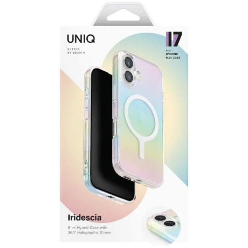 Uniq Iridescia Magclick Töltős tok iPhone 17-hez - Többszínű tok - 6