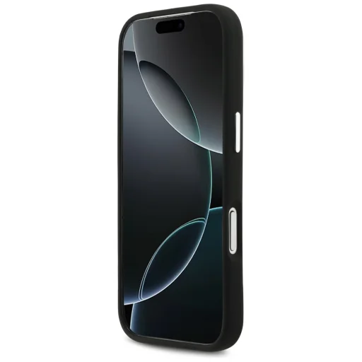  iPhone 17 Pro Fekete Mercedes Szilikon Vintage Logós MagSafe tok - 5