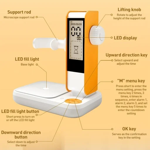 Mikroszkóp OEM CM5, narancssárga - 8
