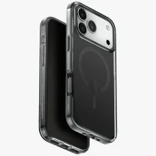  iPhone 17 Pro Max - Fekete Uniq Clario Magclick Töltőtok