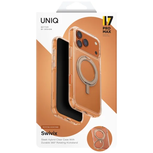  iPhone 17 Pro Max Arany Uniq Swivix Rotating Kickstand 360 tok - 6