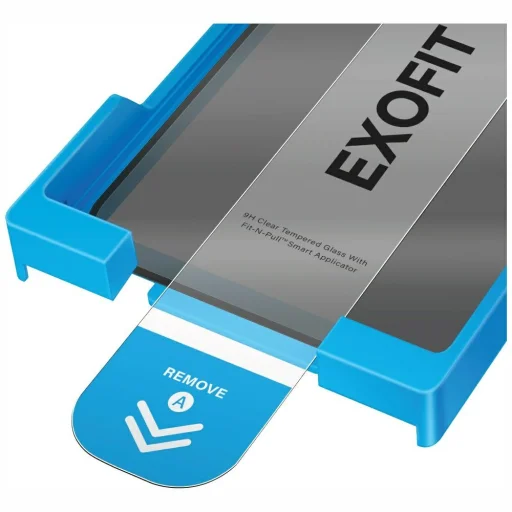  iPhone 17 Pro Max Uniq Optix Exofit Privacy edzett üvegfólia applikátorral üvegfólia - 5