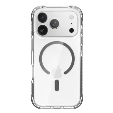 iPhone 17 Pro Max átlátszó-fekete Rock Kristály Tiszta Mágneses Széria tok