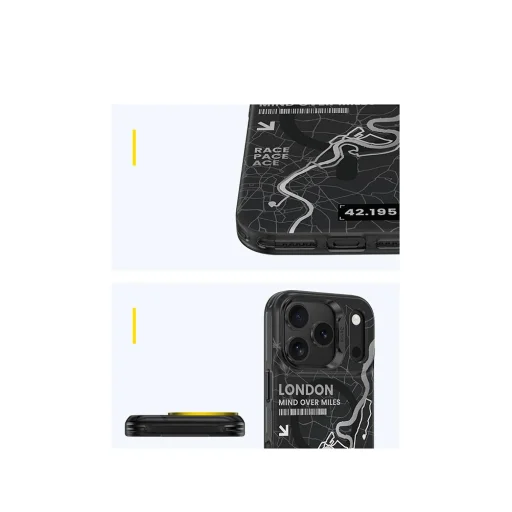 iPhone 17 Benks Magnetic City MagSafe tok fekete-narancssárga - 1