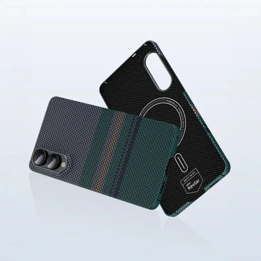 Samsung Galaxy S25 Edge Benks Aurora ArmorAir karbonszálas tok zöld - 7