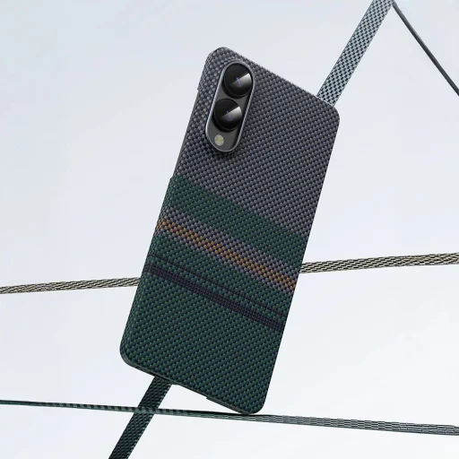 Samsung Galaxy S25 Edge Benks Aurora ArmorAir karbonszálas tok zöld - 8