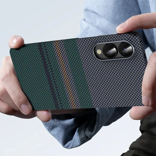 Samsung Galaxy S25 Edge Benks Aurora ArmorAir karbonszálas tok zöld - 10