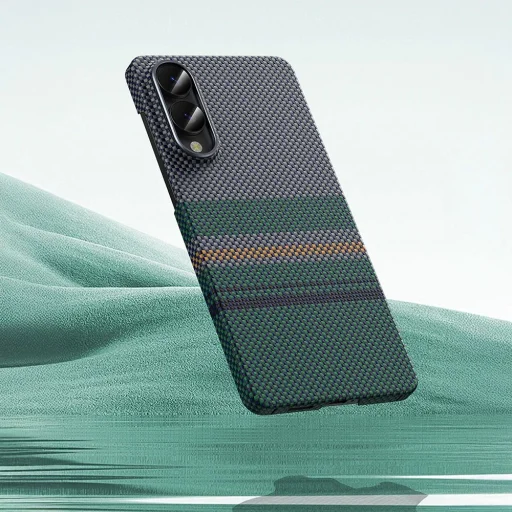 Samsung Galaxy S25 Edge Benks Aurora ArmorAir karbonszálas tok zöld - 2